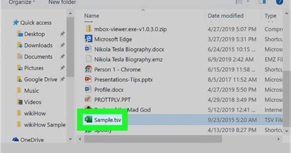 How to Import A. Tsv File