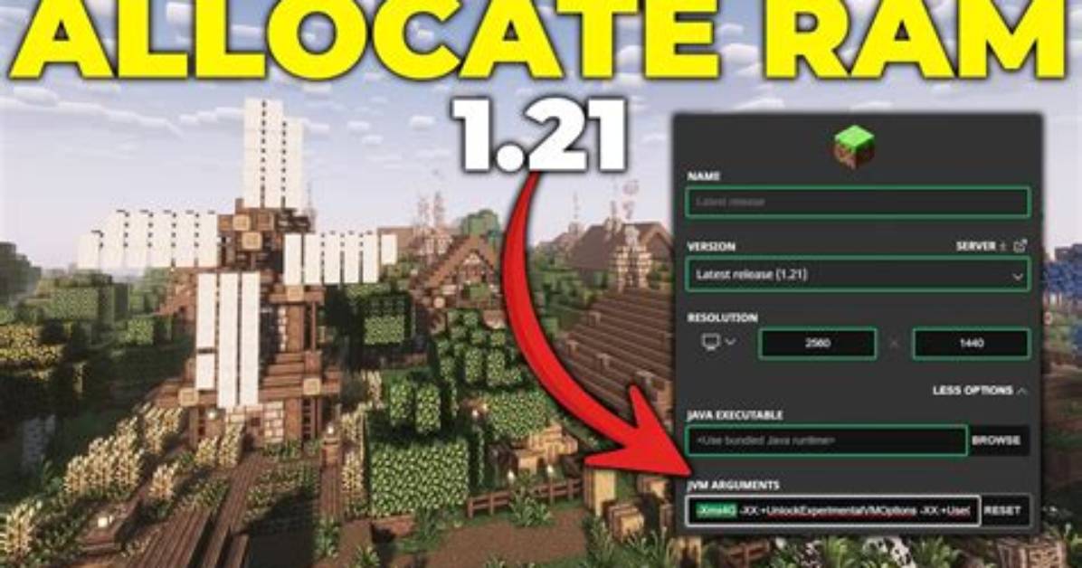 How to Increase Minecraft Ram