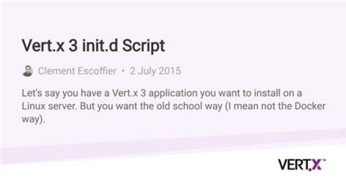 How to Install an Init. D Script?