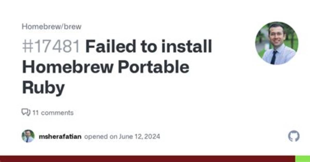How to Install Homebrew Portable Ruby When Your System Version Is Too Old