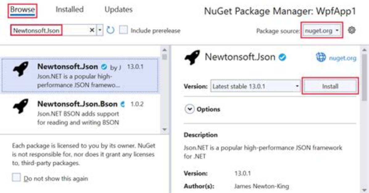 How to Install Nuget Package Using Windows Command Line in C# Project?