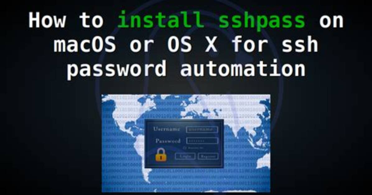 How to Install Sshpass on Mac?