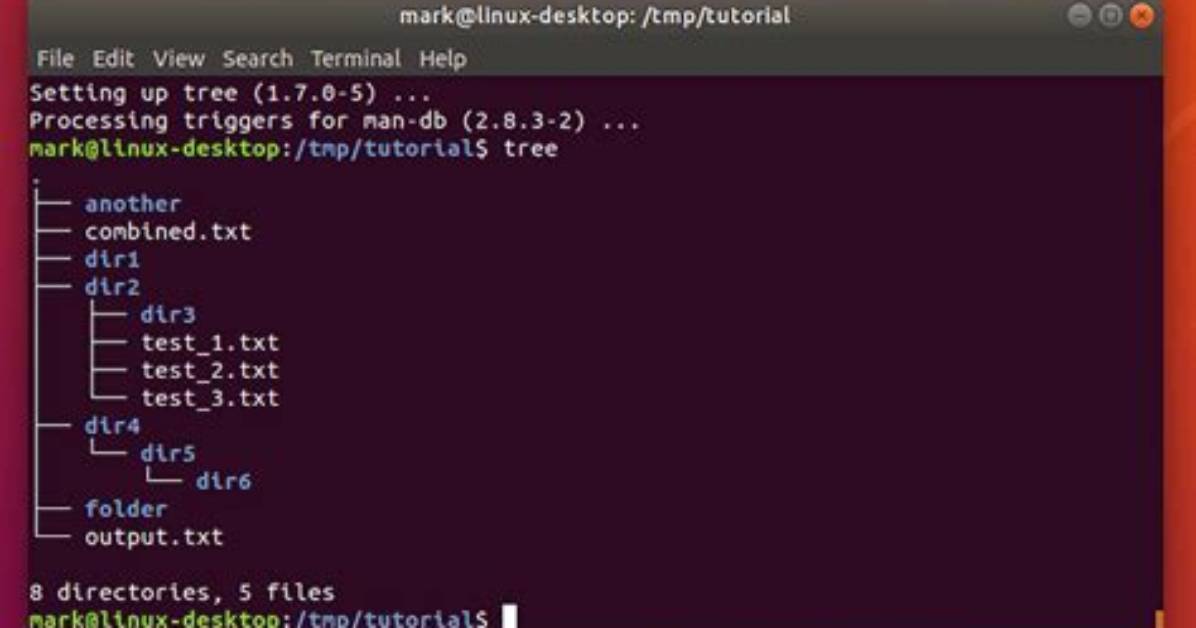How to Install "Tree" with Command-Line?