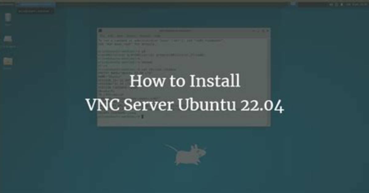 How to Install Vnc Server on Ubuntu?