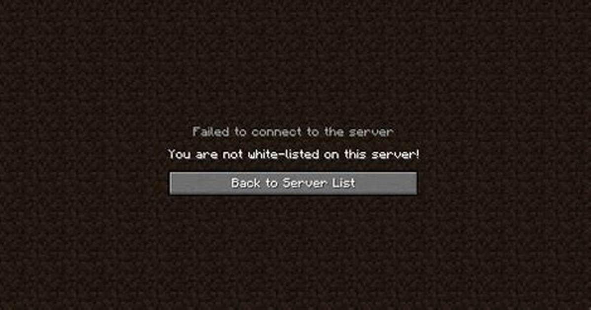 How to Join a Whitelisted Minecraft Server