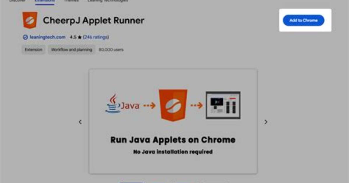 How to Launch an Applet Using Chrome?