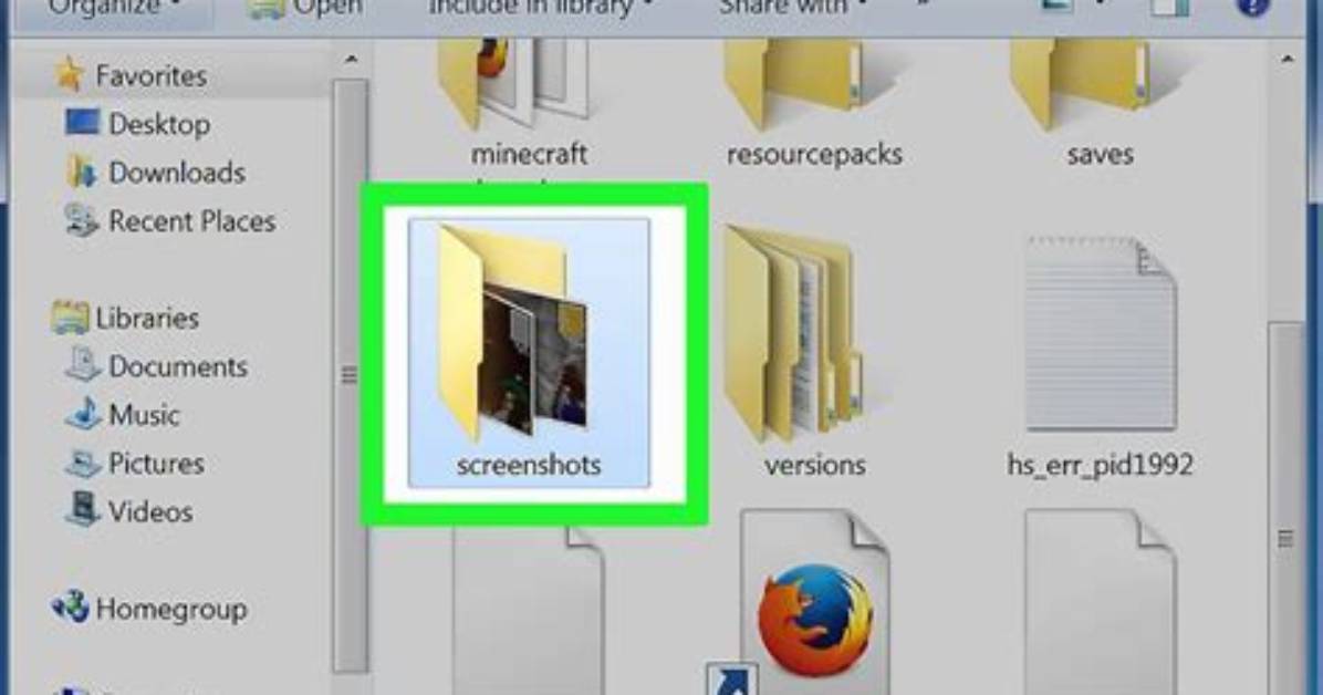 How to Look at Your Minecraft Screenshots