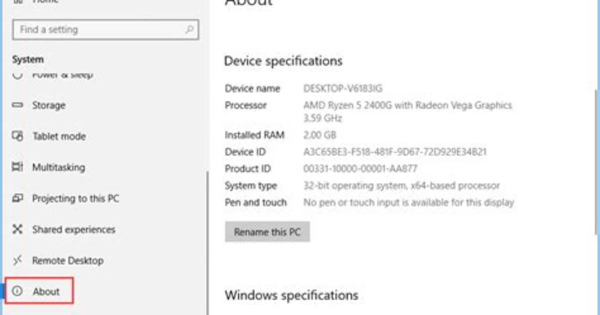 How to Look up Computer Specs Windows 10?