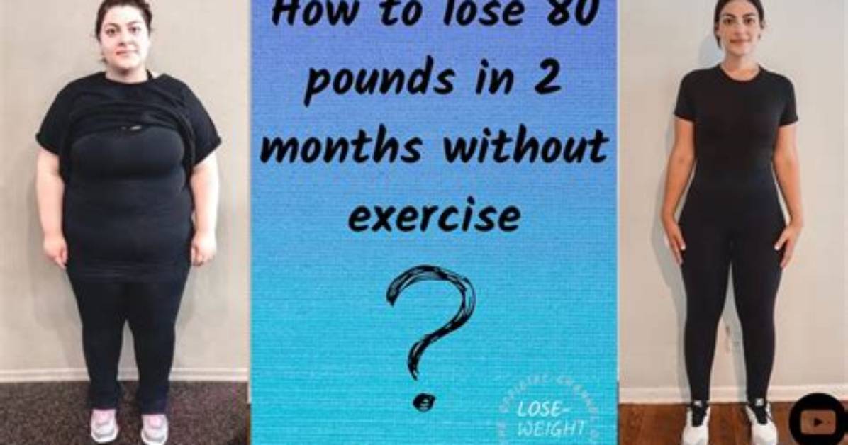 How to Lose 80 Pounds in 2 Months