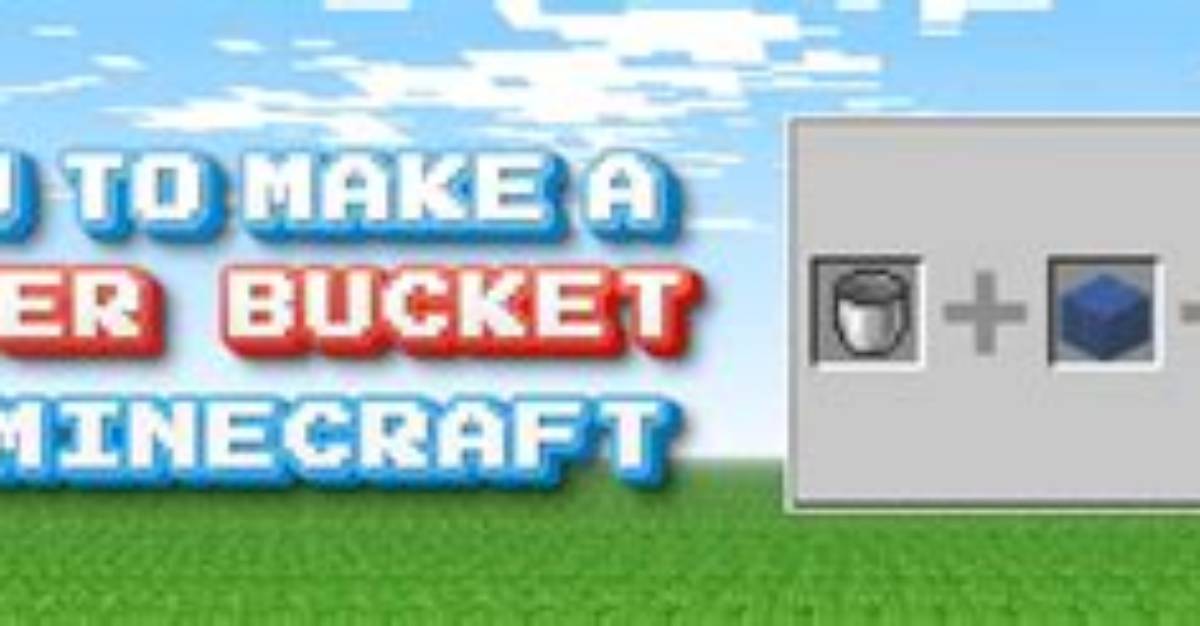 How to Make a Bucket Minecraft