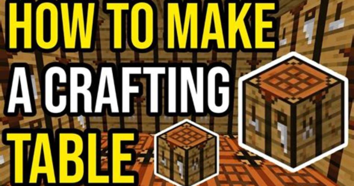 How to Make a Crafting Table Minecraft