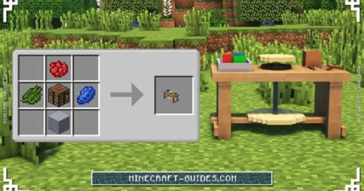 How to Make a Decobench in Minecraft
