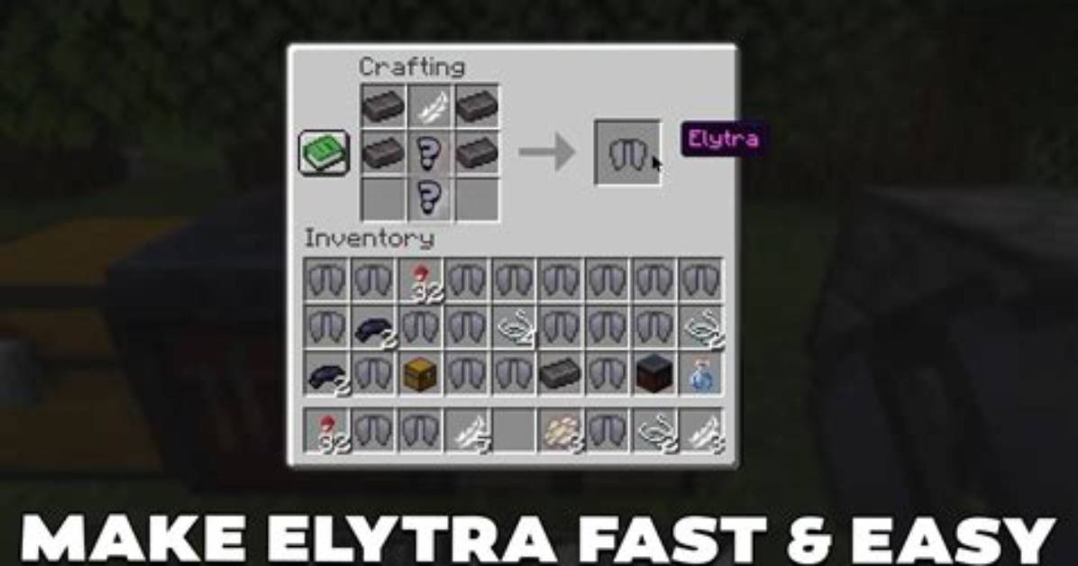 How to Make a Elytra in Minecraft