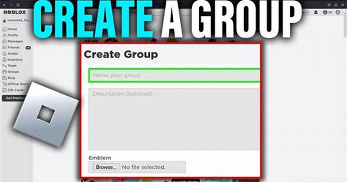 How to Make a Group on Roblox