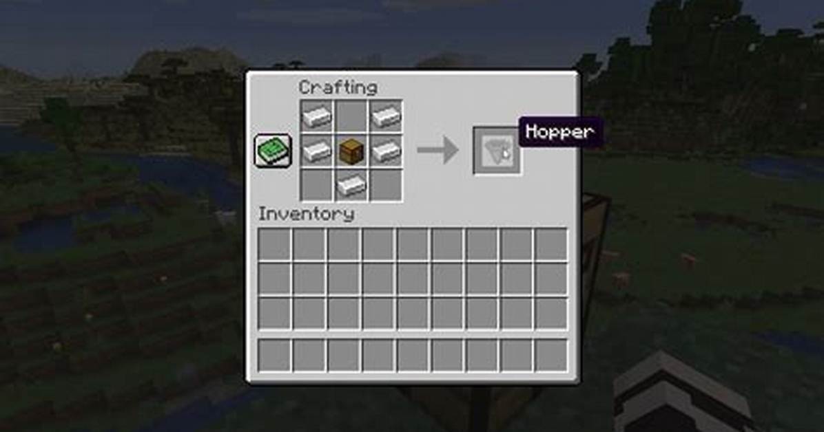 How to Make a Hopper Minecraft