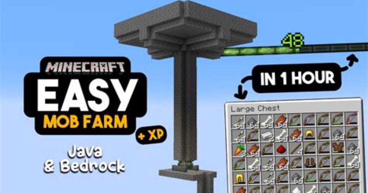 How to Make a Mob Farm Minecraft