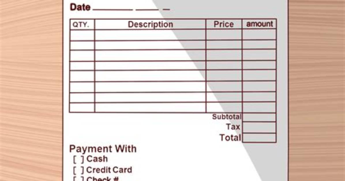 How to Make a Receipt