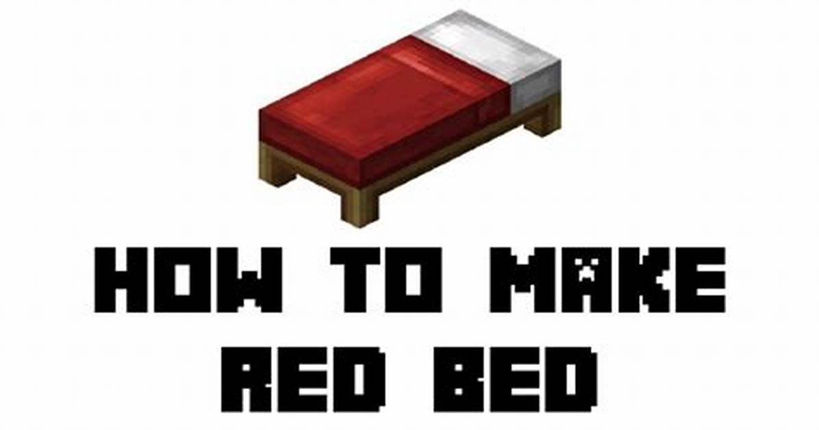 How to Make a Red Bed in Minecraft