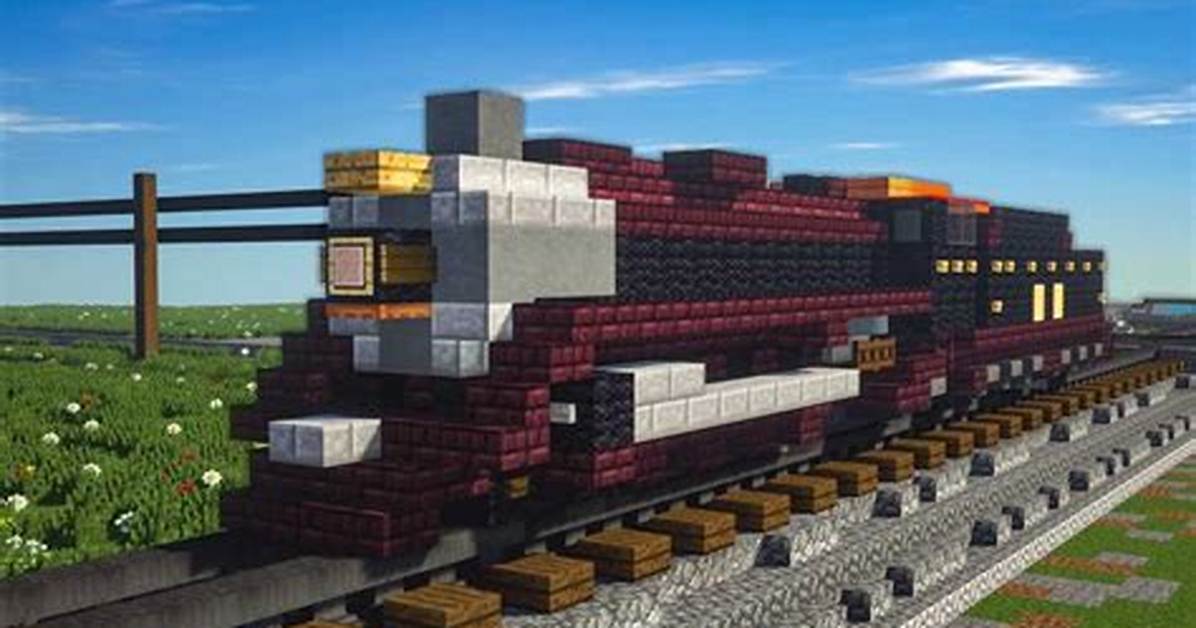 How to Make a Train in Minecraft