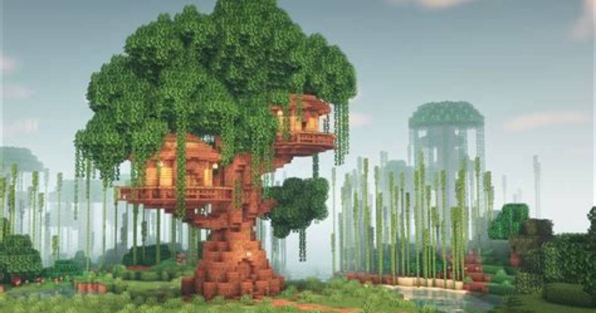 How to Make a Tree House Minecraft