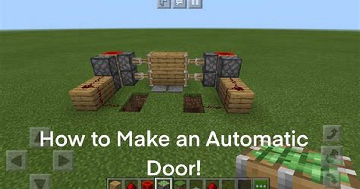 How to Make an Automatic Door in Minecraft