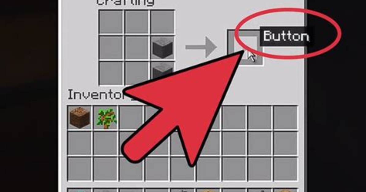 How to Make Button Minecraft