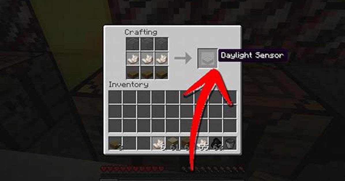 How to Make Daylight Sensor in Minecraft
