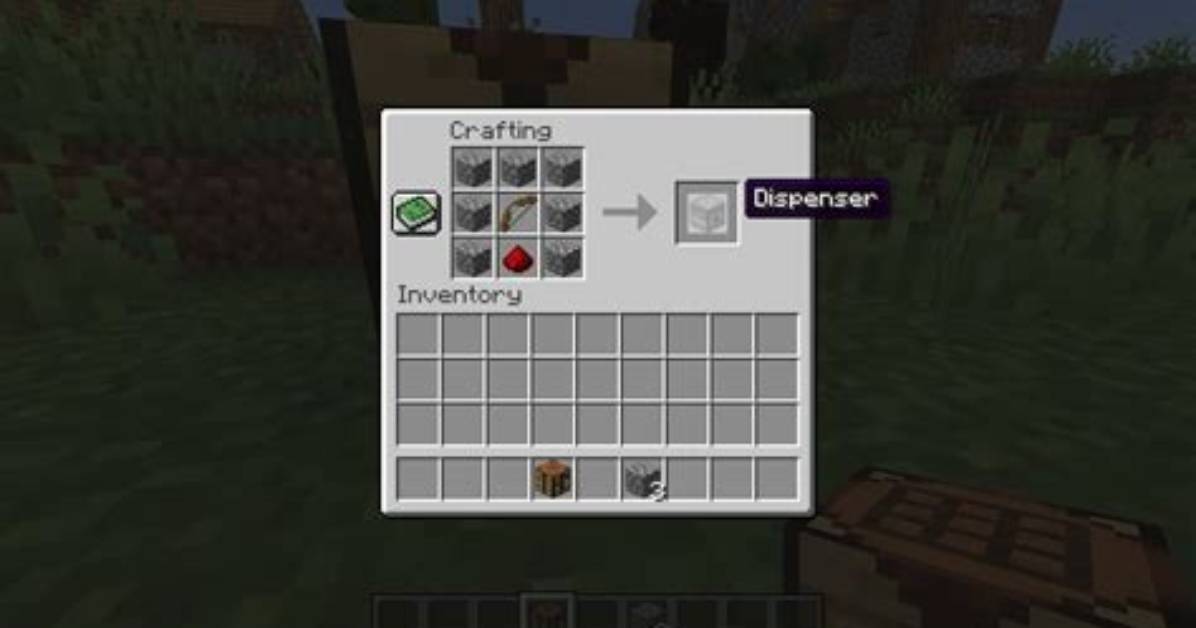 How to Make Dispenser Minecraft