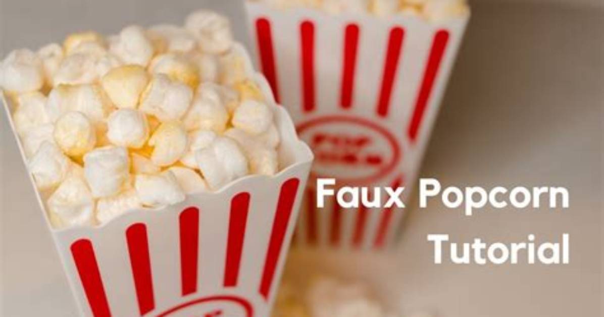 How to Make Fake Popcorn out of Paper
