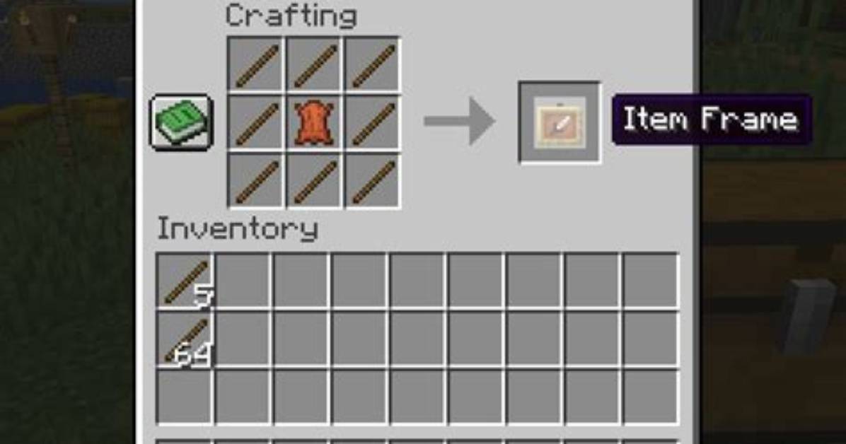 How to Make Item Frames Minecraft