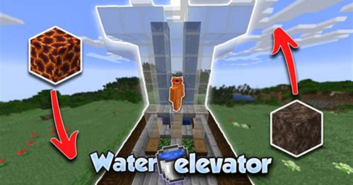 How to Make Minecraft Elevator Water