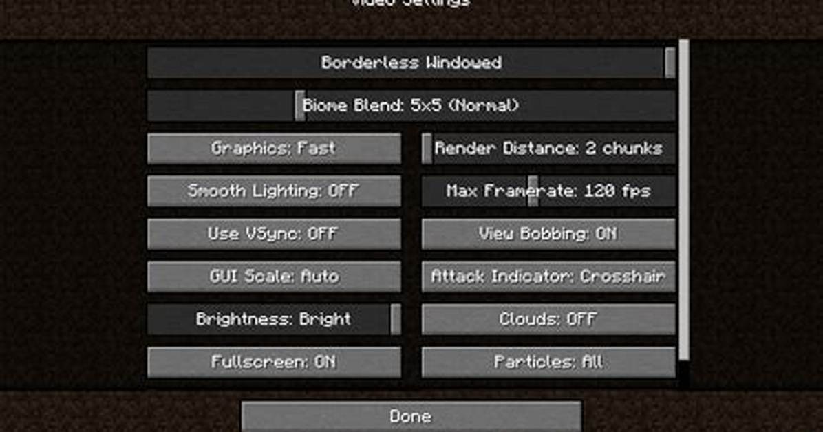 How to Make Minecraft Fullscreen Borderless