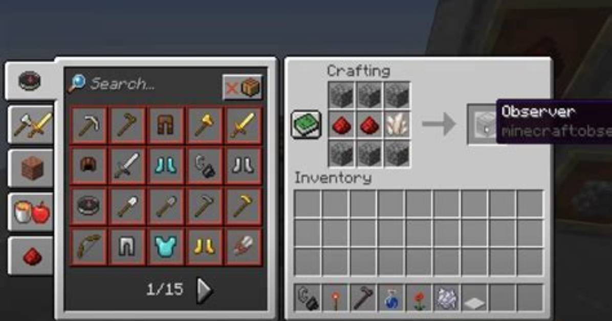 How to Make Observer in Minecraft