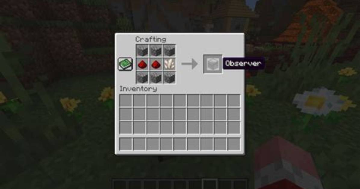 How to Make Observers Minecraft