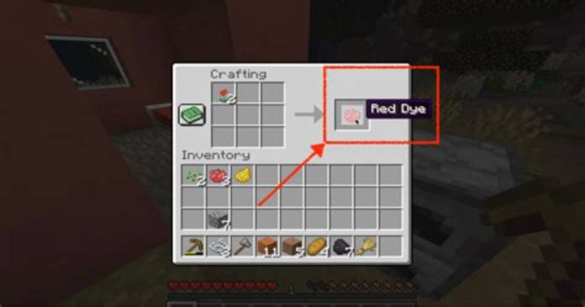 How to Make Red Dye in Minecraft