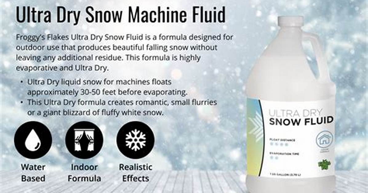 How to Make Snow Machine Fluid