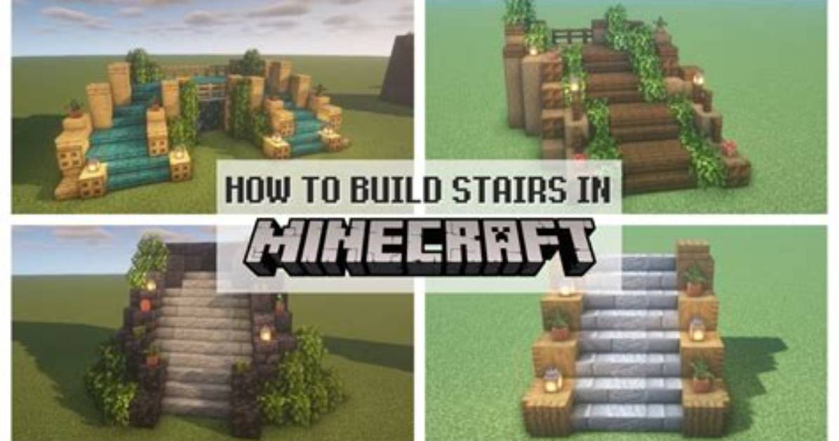 How to Make Stairs on Minecraft