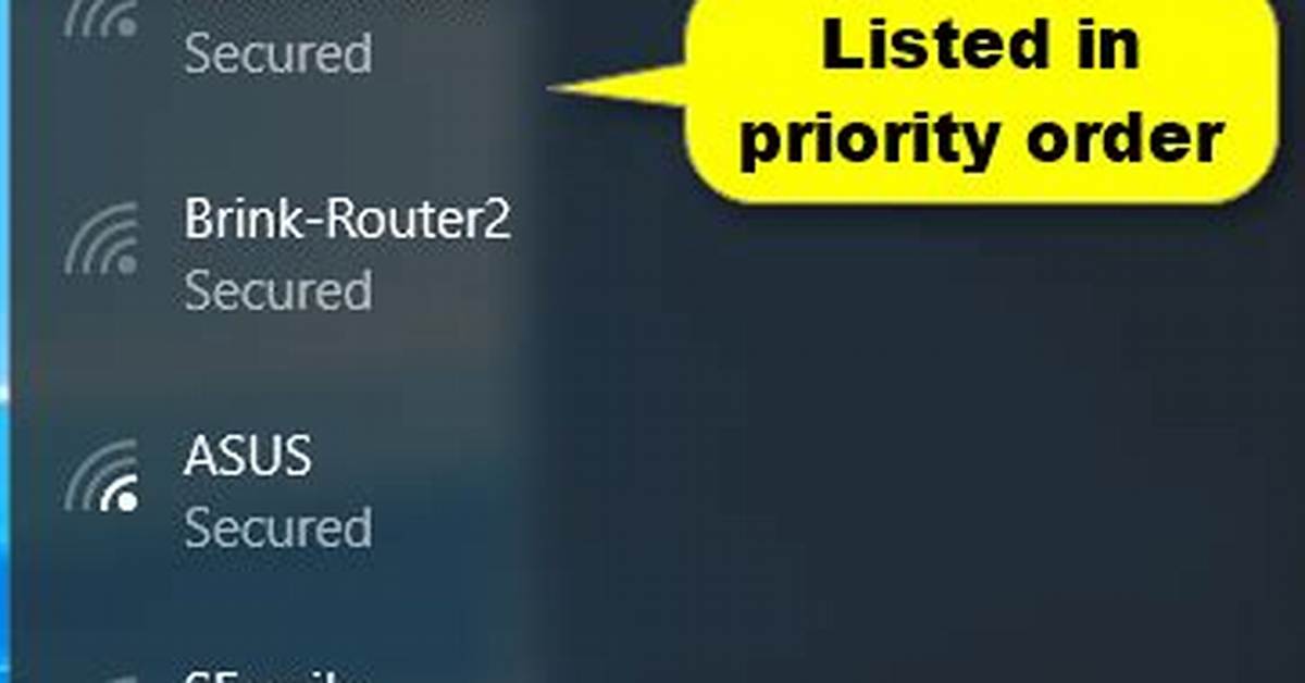 How to Manage Available Wireless Network Priority?