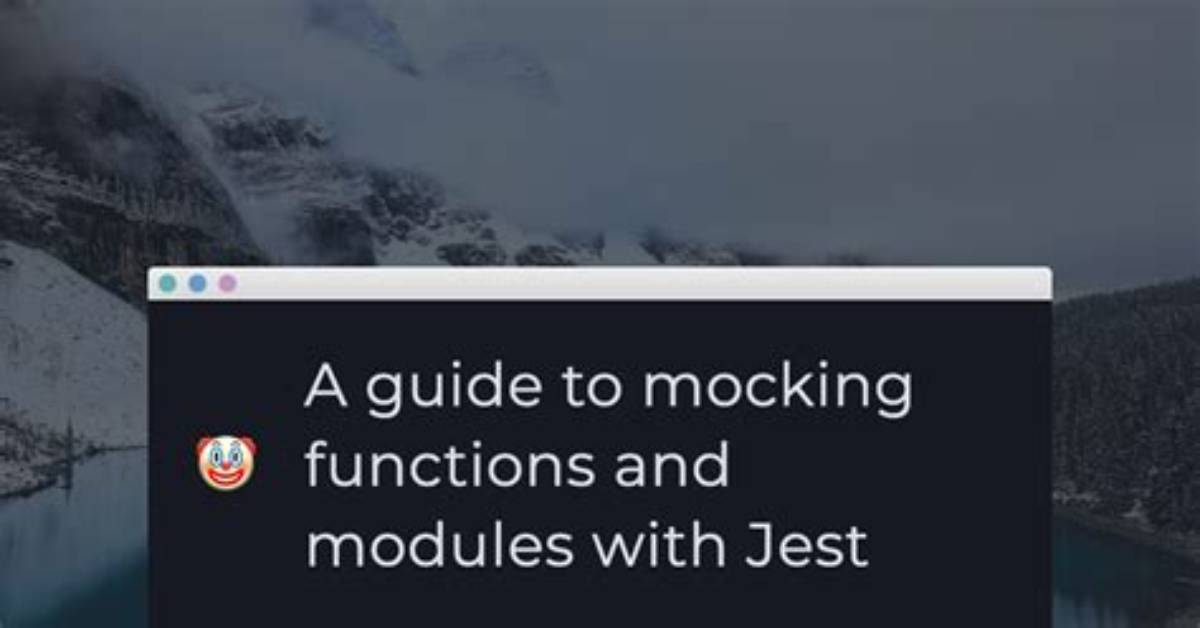 How to Mock a Function in Jest