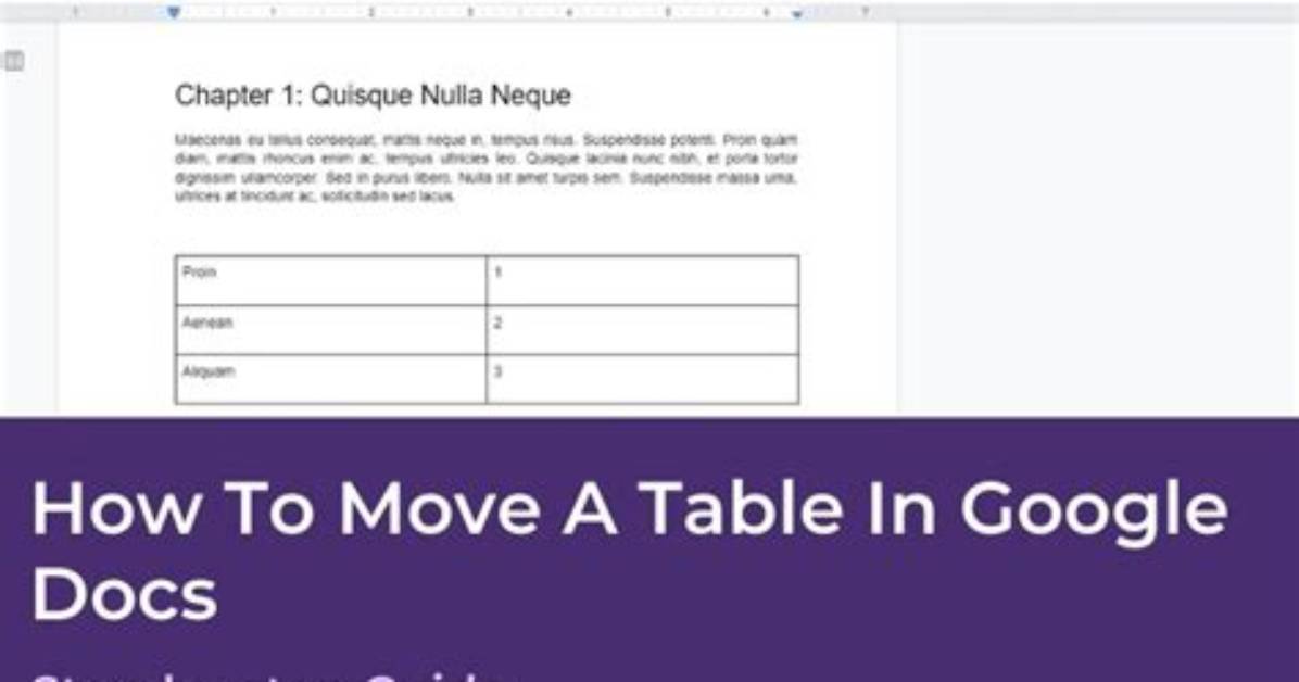 How to Move an Image on Google Docs