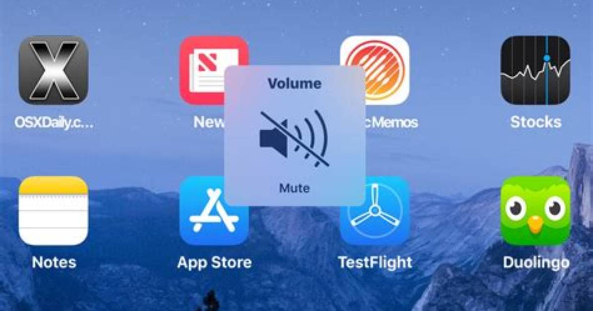 How to Mute Ipad?