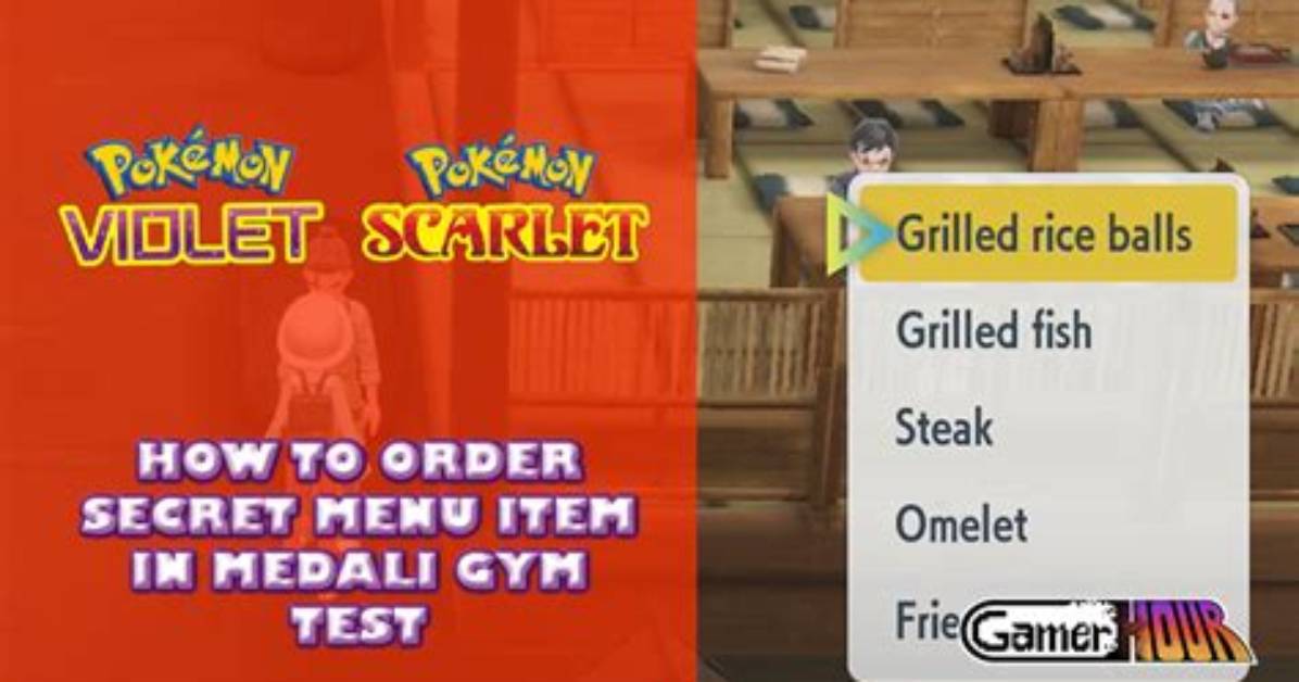 How to Order Secret Menu Item in Pokemon Scarlet and Violet