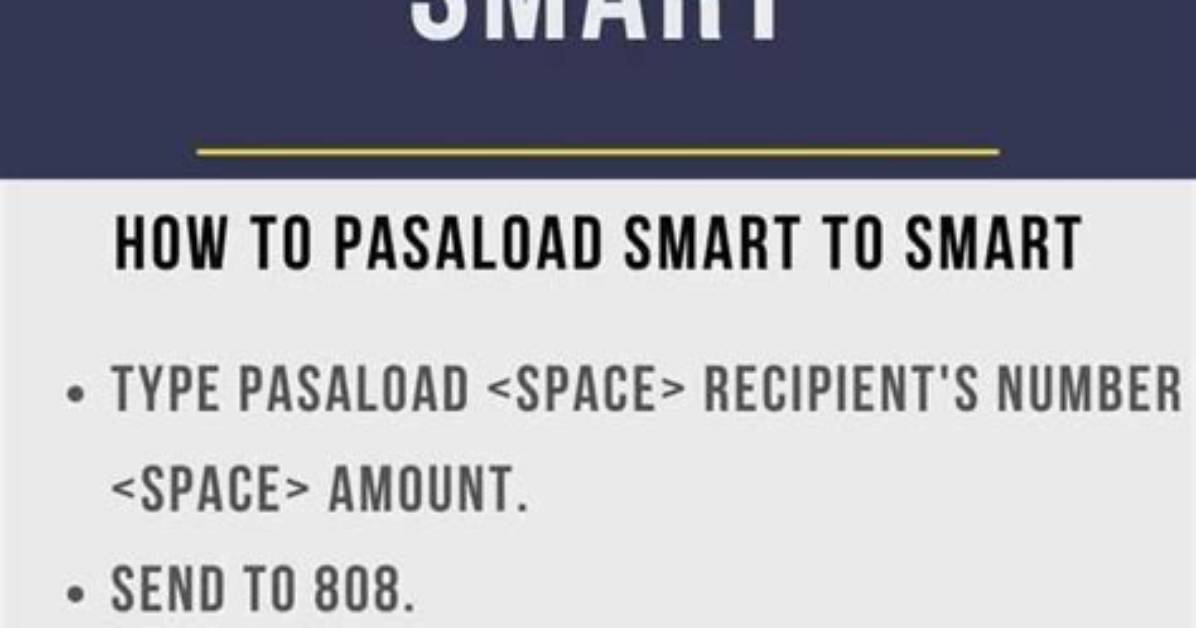 How to Pasaload Smart?