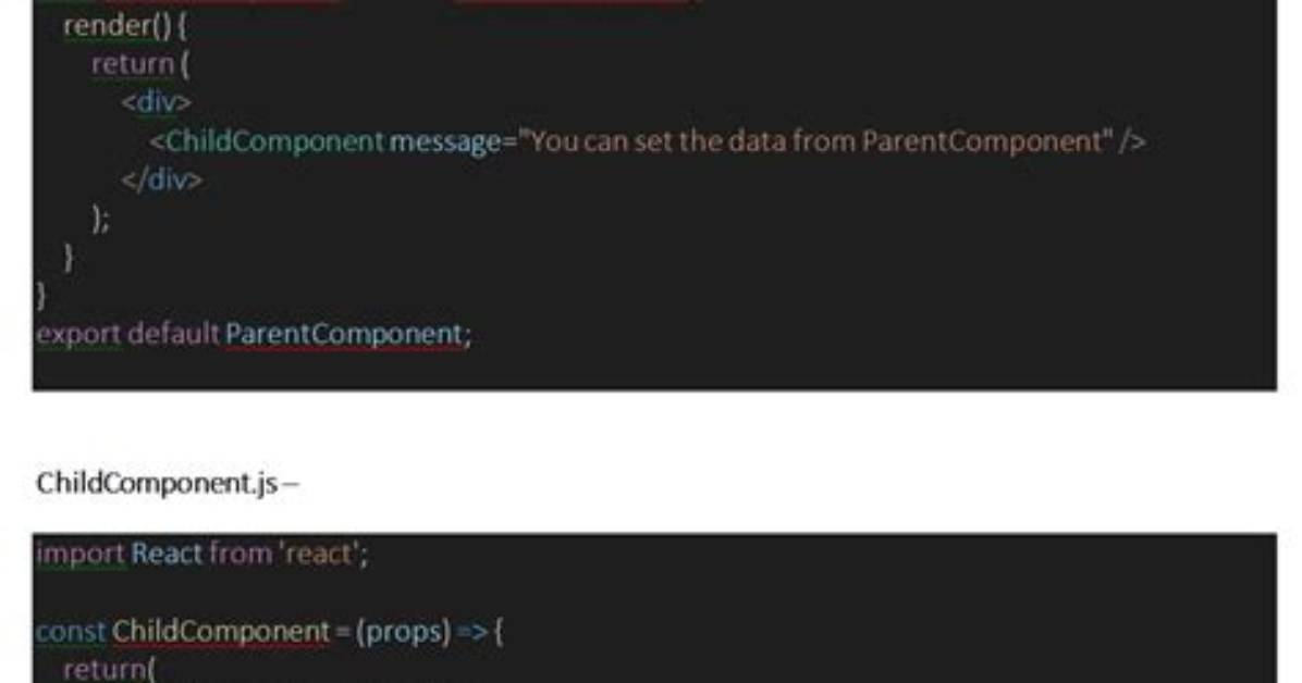 How to Pass Data from Child Component to Its Parent in Reactjs?