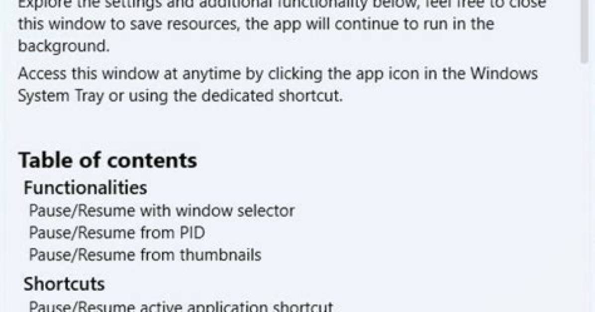 How to Pause an Application When Minimizing a Window?