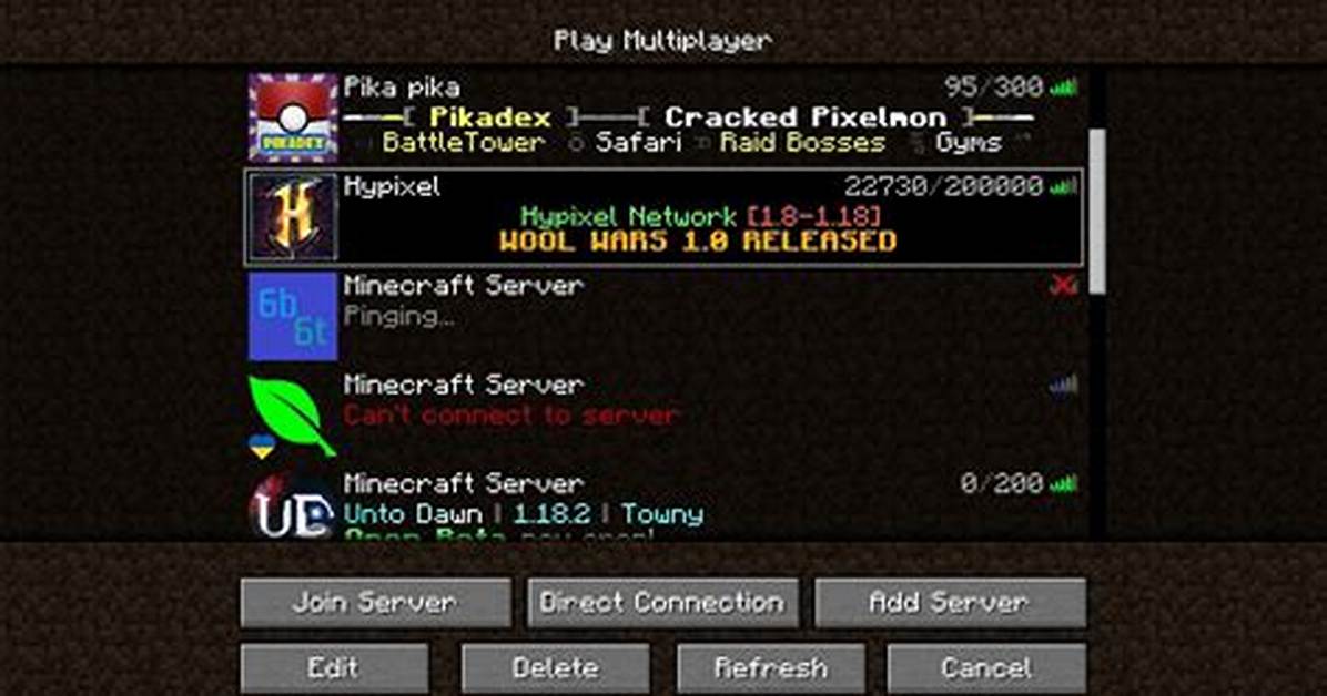 How to Play Servers on Minecraft Java