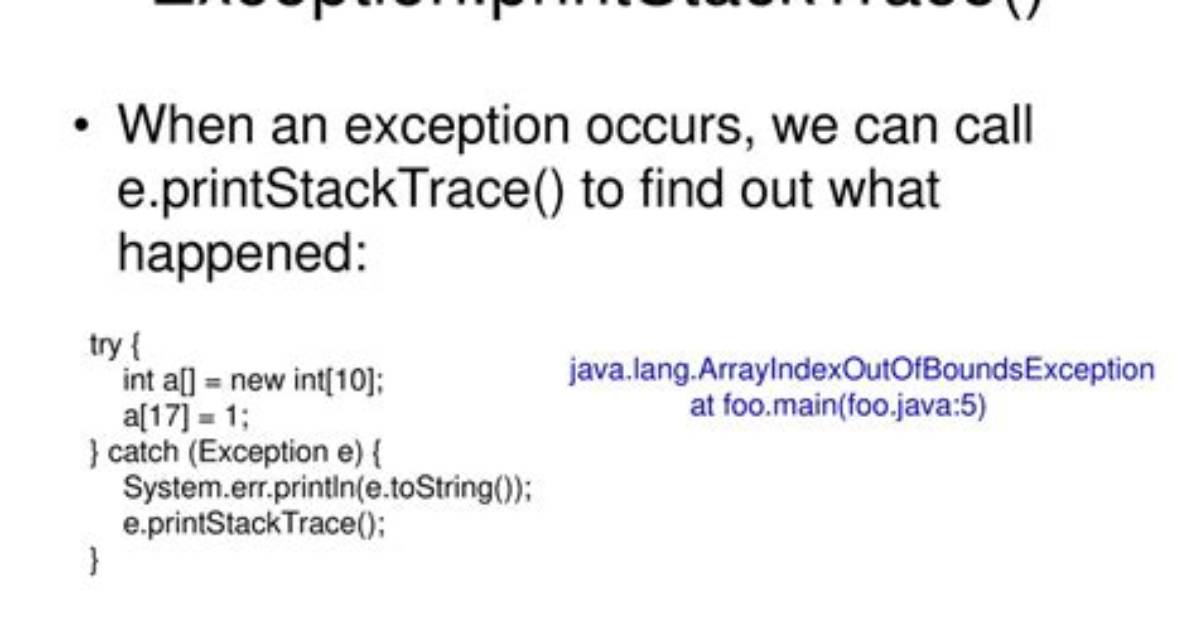 How to Print a Stack Trace in Node. Js?