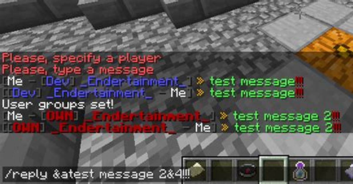 How to Private Message Someone on Minecraft