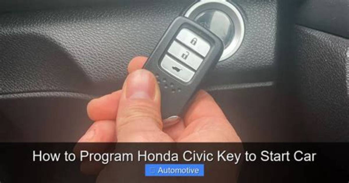 How to Program Honda Key to Start Car