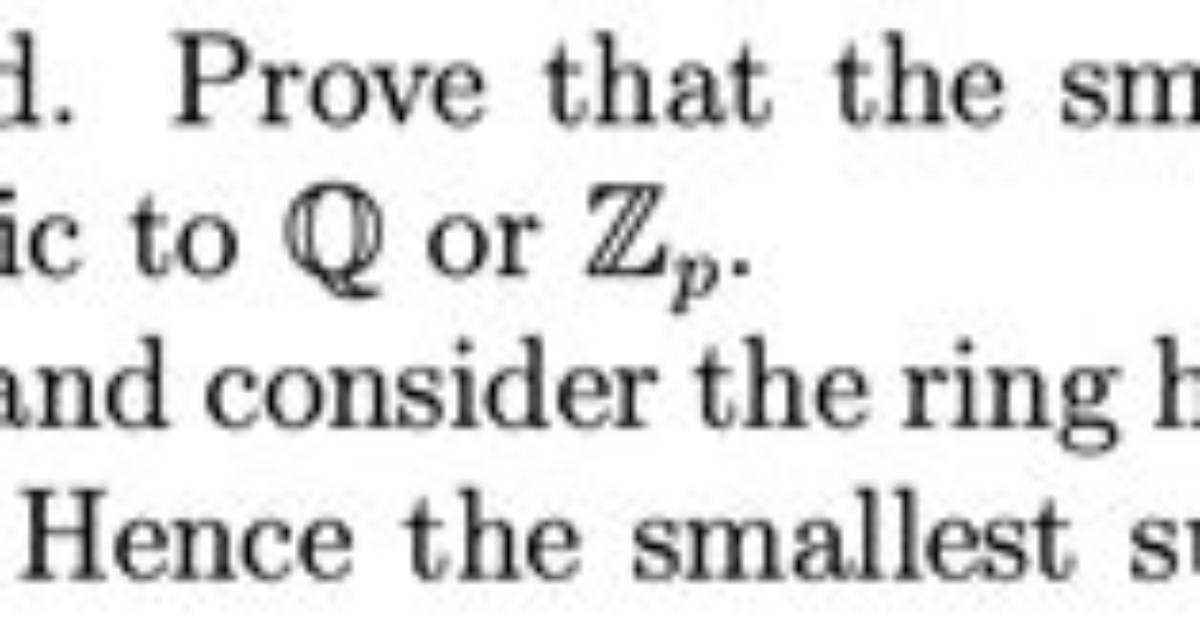 How to Prove Subfield?